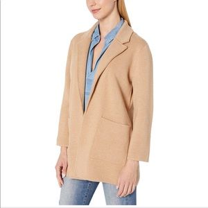 J. Crew Sophie open-front sweater-blazer khaki SMALL NWT